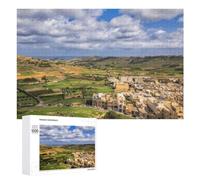 Adult Jigsaw Puzzle, 1000 PCS, with Detailed Gozo Island Landscape Artwork, An Engaging Indoor Activity for Quiet Evenings, at Home