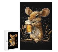 Adult Jigsaw Puzzle, 1000 PCS, with Detailed Jerboa Beer Artwork, An Enjoyable Family Activity for Time Spent Together
