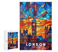 Adult Jigsaw Puzzle, 1000 PCS, with Detailed London Artwork, An Absorbing Project for Relaxed Weekends, for Puzzle Fans