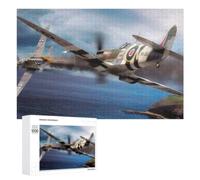 Adult Jigsaw Puzzle, 1000 PCS, with Detailed Spitfire Vs Bf109 Artwork, A Creative Way to Unwind after A Busy Day, for Cosy Nights