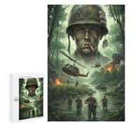 Adult Jigsaw Puzzle, 1000 PCS, with Detailed Vietnam War Scene Artwork, A Creative Way to Unwind after A Busy Day, at Home