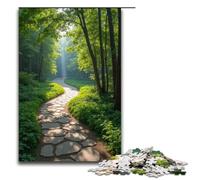 Adult Jigsaw Puzzle 1000 Pieces Adult Jigsaw Puzzle Winding Path Leads to Secluded Place 1000 Piece Puzzle Game