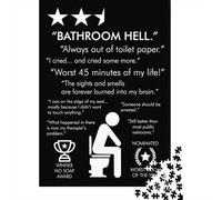 Adult Jigsaw Puzzle, 1000 Pieces, BATHROOM HELL BLACK, 70x50cm/1000pcs, Winter Indoor Activity And Quiet Winter Weekends