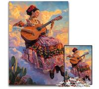 Adult Jigsaw Puzzle 1000 Pieces Beautiful Mexican Woman Wooden Puzzles Fun Games, Is Ideal As A Gift for The Whole Family for for Age 14 50X75CM