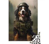 Adult Jigsaw Puzzle, 1000 Pieces, Bernese Mountain Soldier, 38x26cm/1000pcs, Shared Puzzle Activity, Time Around The Table And Weekend Downtime