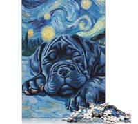 Adult Jigsaw Puzzle 1000 Pieces Cane Corso Puppy Sleeping Wooden Puzzles for Adults & Teenager Home Educational Games DIY Toys 1000pcs (75x50cm)