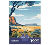 Adult Jigsaw Puzzle 1000 Pieces, Cape Range National Park Australia Artwork, Stress Relief Activity, Festive Season Fun, Premium Thick Cardboard, 70x50cm/1000pcs