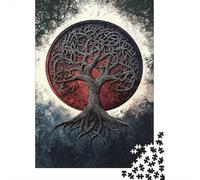 Adult Jigsaw Puzzle, 1000 Pieces, Celtic Tree Of Life, 70x50cm/1000pcs, Shared Puzzle Activity, Weekend Leisure And Couples And Families