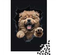Adult Jigsaw Puzzle, 1000 Pieces, Chow Chow, 52x38cm/1000pcs, Indoor Puzzle Activity, Focused Screen-Free Time And Time at Home