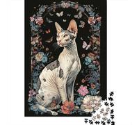 Adult Jigsaw Puzzle, 1000 Pieces, Cornish Rex, 38x26cm/1000pcs, Winter Indoor Activity, Weekend Downtime And Cold-Weather Weekends
