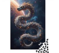 Adult Jigsaw Puzzle, 1000 Pieces, Cosmic Serpent, 52x38cm/1000pcs, Festive Gift Idea, Relaxing Home Activity And Cosy Winter Evenings