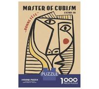 Adult Jigsaw Puzzle 1000 Pieces, Cubist Picasso Portrait Artwork, Relaxing Puzzle Experience, Festive Season Fun, Durable Puzzle Pieces, 52x38cm/1000pcs