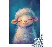 Adult Jigsaw Puzzle, 1000 Pieces, Cute Whimsical Sheep, 70x50cm/1000pcs, Shared Puzzle Activity, Time Around The Table And Friends And Family