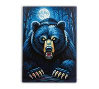 Adult Jigsaw Puzzle 1000 Pieces D Bear Horror Colorful Cultural Challenge Art Puzzle Holiday Christmas New Year Decoration