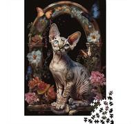 Adult Jigsaw Puzzle, 1000 Pieces, Devon Rex, 38x26cm/1000pcs, Indoor Family Activity, Time Around The Table And Weekend Downtime