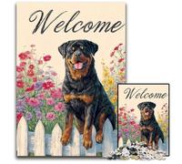 Adult Jigsaw Puzzle 1000 Pieces Dog in The Garden Wooden Jigsaw Puzzles Difficult And Challenge, Great Gifts And Toys for Age 14 50X75CM
