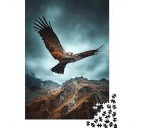 Adult Jigsaw Puzzle, 1000 Pieces, Eagle Soaring over Mountains, 38x26cm/1000pcs, Shared Puzzle Activity, Time Around The Table And Friends And Family