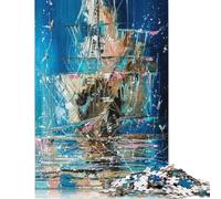 Adult Jigsaw Puzzle 1000 Pieces Ghost Ship Puzzle Adult Jigsaw Puzzle Relax Puzzles Games 1000pcs (75x50cm)