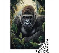 Adult Jigsaw Puzzle, 1000 Pieces, Gorilla in Jungle, 52x38cm/1000pcs, Shared Puzzle Activity, Time Around The Table And Weekend Downtime