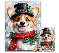 Adult Jigsaw Puzzle 1000 Pieces Happy Corgi Wooden Puzzles Fun Games, Is Ideal As A Gift for The Whole Family for for Age 14 50X75CM