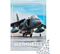 Adult Jigsaw Puzzle, 1000 Pieces, Harrier II AV-8B, 70x50cm/1000pcs, Indoor Puzzle Activity, Weekend Downtime And Cold-Weather Weekends