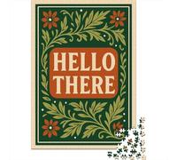Adult Jigsaw Puzzle, 1000 Pieces, Hello There Floral Art, 70x50cm/1000pcs, Shared Puzzle Activity, Time Around The Table And Time Together