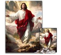 Adult Jigsaw Puzzle 1000 Pieces Jesus Puzzle Stress Reliever Staycation Kill Time, A Work of Art for And Age 14 50X75CM