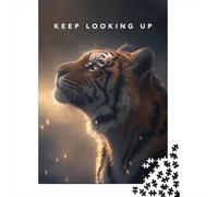 Adult Jigsaw Puzzle, 1000 Pieces, Keep Looking Up Motivation, 38x26cm/1000pcs, Winter Indoor Activity, Weekend Downtime And Puzzle Lover Downtime