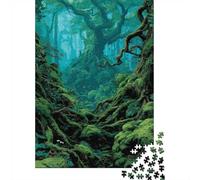 Adult Jigsaw Puzzle, 1000 Pieces, Lush Green Forest, 70x50cm/1000pcs, Shared Puzzle Activity, Time Around The Table And Time Together