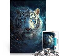 adult jigsaw puzzle 1000 pieces magic tiger Made of cardboard，Suitable for people aged 14 and above Challenge Toy A work of art。size：26x38cm/10.24x14.96inch