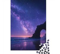 Adult Jigsaw Puzzle, 1000 Pieces, Milky Way over Coastal Rock Arch, 52x38cm/1000pcs, Shared Puzzle Activity, Time Around The Table And Friends And Family