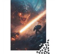 Adult Jigsaw Puzzle, 1000 Pieces, Monster Vs Soldier, 70x50cm/1000pcs, Shared Puzzle Activity, Time Around The Table And Weekend Downtime