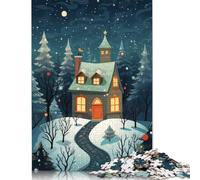 Adult Jigsaw Puzzle 1000 Pieces Night Christmas Vibes Puzzles for Teenagers Gifts Jigsaw Puzzles for Adults 1000pcs (75x50cm)