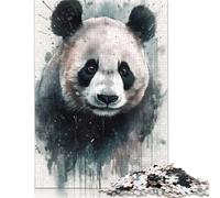 Adult Jigsaw Puzzle 1000 Pieces Panda Beauty Watercolor Puzzles Wooden Puzzles for Adults& Teenagers Age 12 Years Up 1000pcs (75x50cm)
