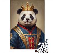 Adult Jigsaw Puzzle, 1000 Pieces, Panda Prince, 52x38cm/1000pcs, Shared Puzzle Activity, Time Around The Table And Friends And Family