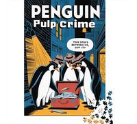 Adult Jigsaw Puzzle, 1000 Pieces, Penguin Pulp Crime Comic, 52x38cm/1000pcs, Idea, Screen-Free Activity And Cosy Winter Evenings