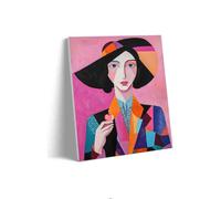 Adult Jigsaw Puzzle 1000 Pieces Portrait Abstract Lady Painting Woman Face Colorful Cultural Challenge Art Puzzle Holiday Christmas New Year Decoration