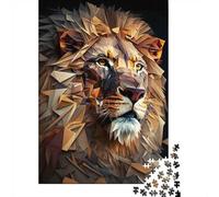 Adult Jigsaw Puzzle, 1000 Pieces, Pride Power Lion Cubism, 38x26cm/1000pcs, Shared Puzzle Activity, Time Around The Table And Time Together