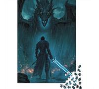 Adult Jigsaw Puzzle, 1000 Pieces, Rainfall Reckoning Blade Against The Beast, 70x50cm/1000pcs, Screen-Free Family Time, Time Around The Table And Weekend Downtime