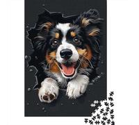 Adult Jigsaw Puzzle, 1000 Pieces, Shetland Sheepdog, 70x50cm/1000pcs, Shared Puzzle Activity, Weekend Leisure And Couples And Families