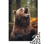 Adult Jigsaw Puzzle, 1000 Pieces, Shouting Bear, 52x38cm/1000pcs, Puzzle Lover Present, Screen-Free Leisure And Couples And Families