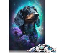 Adult Jigsaw Puzzle 1000 Pieces Space Animal Dachshund Puzzle Wooden Jigsaw For Adults Games Educational Toys 1000pcs (75x50cm)