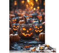 Adult Jigsaw Puzzle 1000 Pieces Spooky Jack-o-Lanterns Puzzles for Teenagers Gifts Jigsaw Puzzles for Adults 1000pcs (75x50cm)