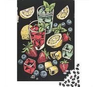 Adult Jigsaw Puzzle, 1000 Pieces, Summer Fruit Cocktail, 70x50cm/1000pcs, Shared Puzzle Activity, Time Around The Table And Weekend Downtime