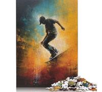 Adult Jigsaw Puzzle 1000 Pieces The Art of Skateboarding Puzzle Jigsaws for Adults Funny Jigsaw Puzzles 300pcs (40x28cm)