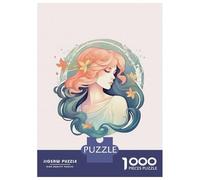 Adult Jigsaw Puzzle 1000 Pieces, Virgo Zodiac Horoscope Artwork, Creative Leisure Activity, Christmas Puzzle Collection, Pieces, 38x26cm/1000pcs