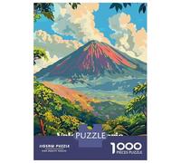 Adult Jigsaw Puzzle 1000 Pieces, Volcan Tenorio National Park Artwork, Mindfulness Activity, Gift for Adults, Precision Cut Pieces, 70x50cm/1000pcs