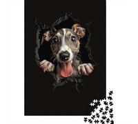 Adult Jigsaw Puzzle, 1000 Pieces, Whippet, 70x50cm/1000pcs, Shared Puzzle Activity, Time Around The Table And Time Together