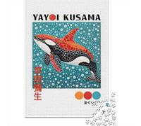 Adult Jigsaw Puzzle, 1000 Pieces, Yayoi Kusama Orca Art, 38x26cm/1000pcs, Shared Puzzle Activity, Time Around The Table And Friends And Family
