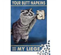 Adult Jigsaw Puzzle, 1000 Pieces, Your Butt Napkins My Liege(98), 38x26cm/1000pcs, Shared Puzzle Activity, Time Around The Table And Friends And Family
